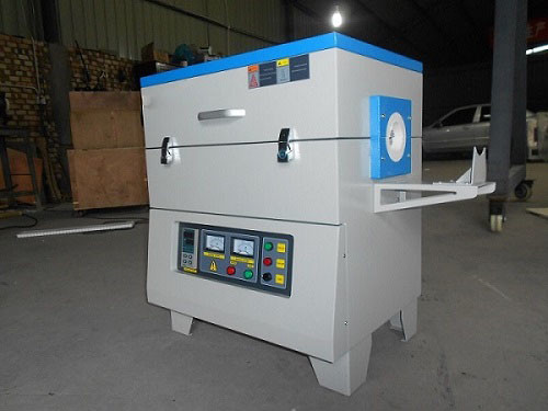 1200C Electric Tube Furnace Vacuum Pump Quartz Tube Argon Atmosphere 50x300mm