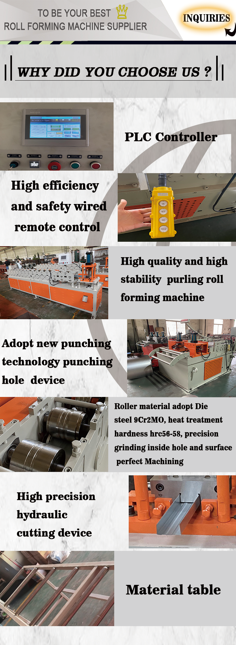 High Standard Purlin CZ Channel Steel Roll Forming Machine For Building Material