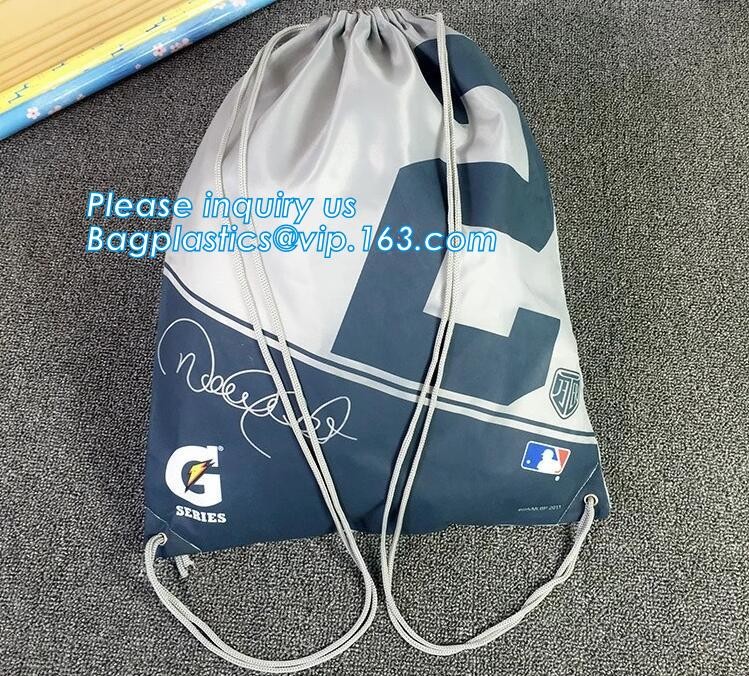 Promotion Custom Eco Friendly Sublimation Polyester Folding Shopping Bag,Promotional Sports Gym Sack Polyester Drawstrin