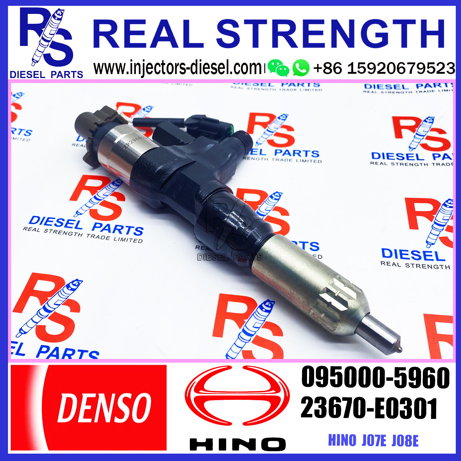 Common Rail Injector 095000-5960 For HINO 23670-E0300 23670-E0301
