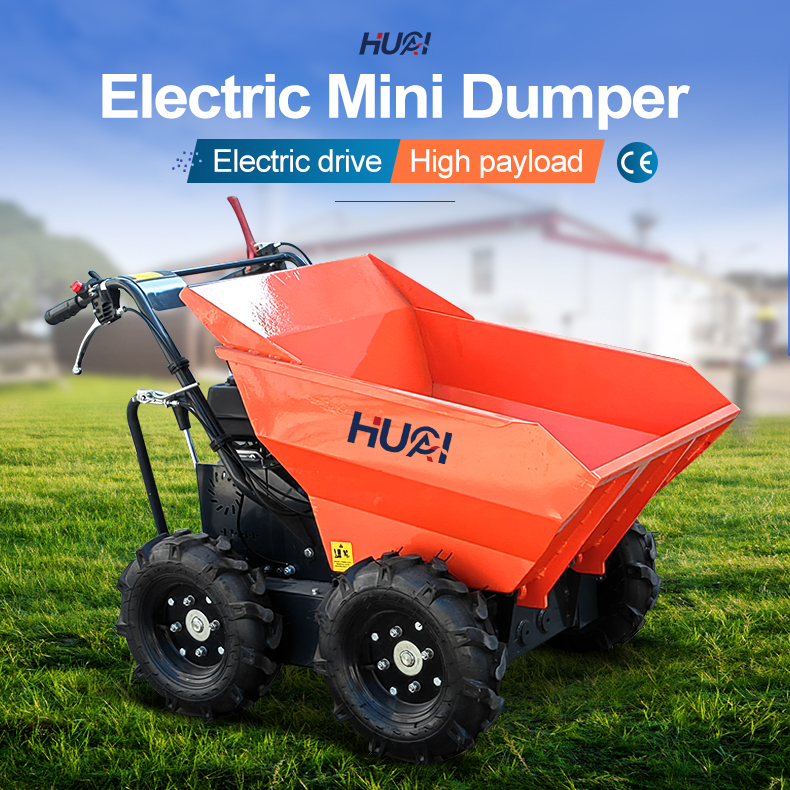 300-1000kg Mini Fully Electric Loader Four-Wheeled and Compact Design for Easy Handling