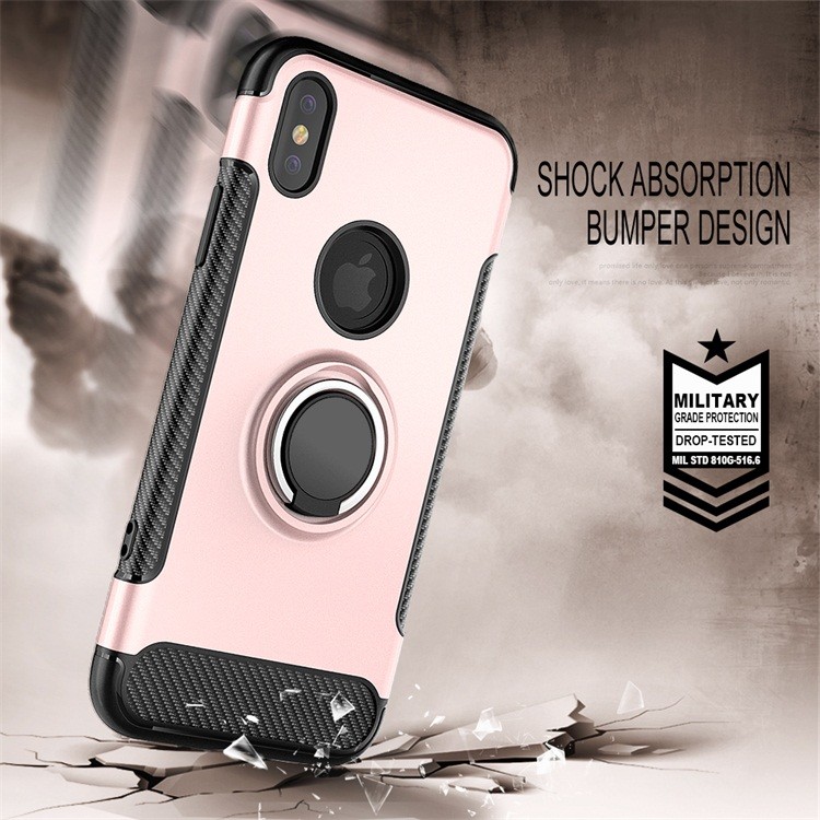 Ring Magnetic Armor bracket shatter-resistant Color Blue Red Case For Oppo R9 Plus F3 Plus R11 A79 F5 R15 X23 F9 PRO A7X