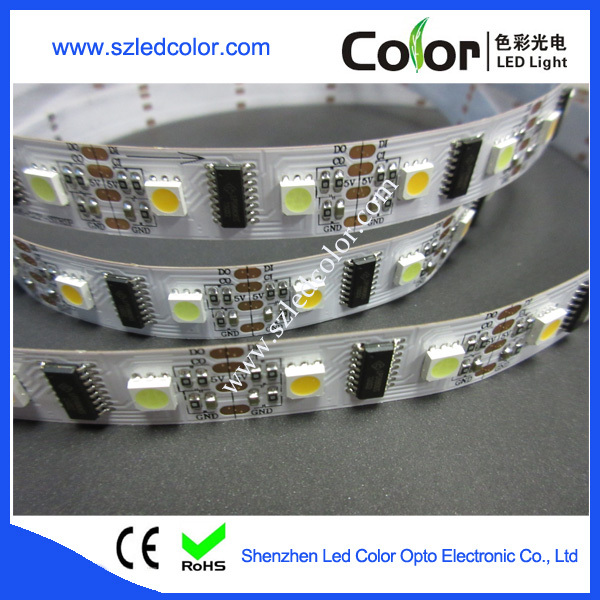 LPD8806 rgb+w digital full color rgb and digital white color interphase strip