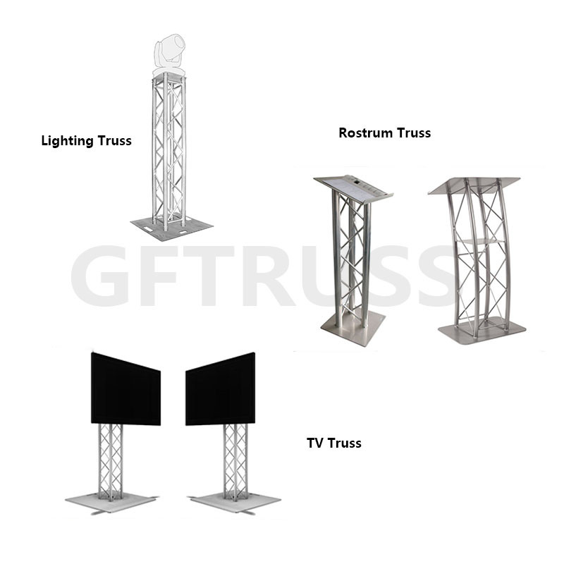 High Hardness Aluminum Lighting Truss Tower Mobile Dj Totem Truss