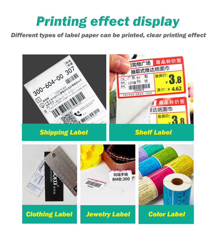 80mm label barcode printer thermal receipt or label printer 20mm to 80mm thermal barcode printer automatic stripping