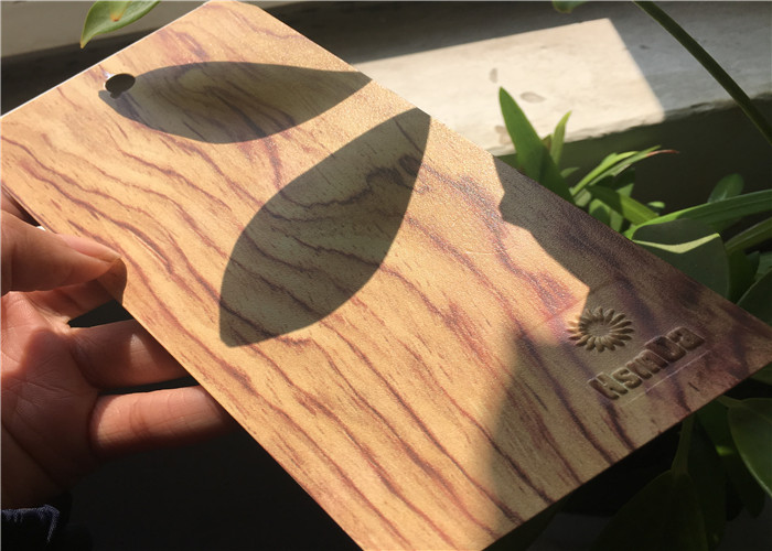 Spray Wood Grain Powder Coating , Aluminium Powder Coating Paint For Windows