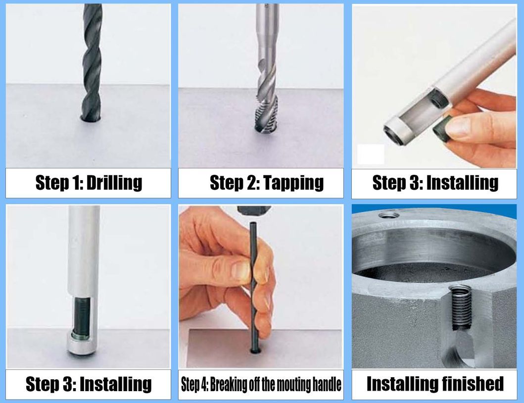 DIN8140 Wire Screw Thread Insert Fastener for Heli Col Repair