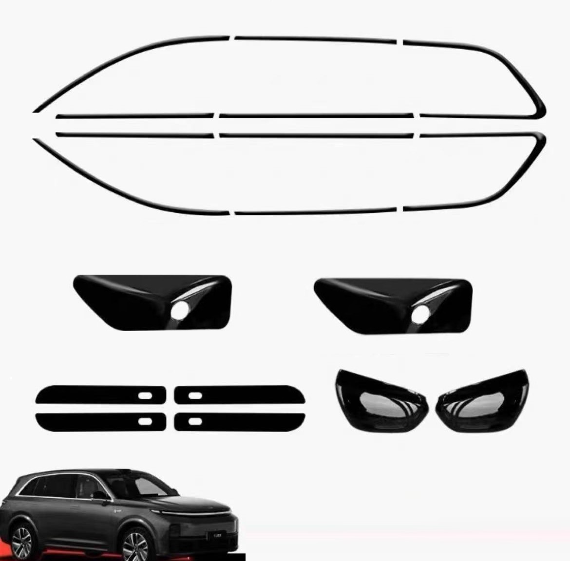 Lixiang L9 L7 L8 One Exterior Part Headlights Key Engine Oil Body Kits Side Step Board Wheel Auto Spare Parts Accessories
