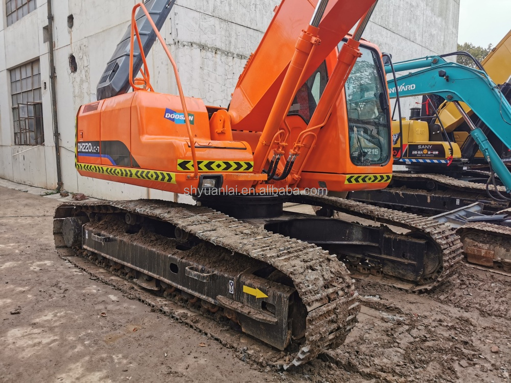 22tan Doosan Excavator DH220LC-7 Super for High Slope Efficiency and Good Cab Sealing