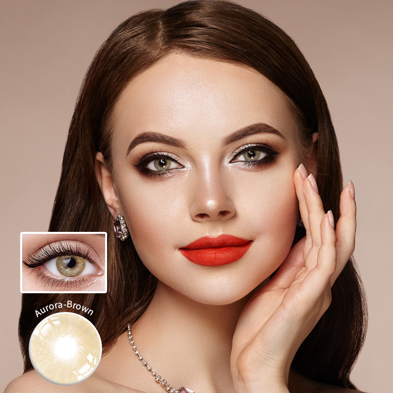 Disposable Aurora Natural Color Contact Lens Yearly Eye 14.2mm