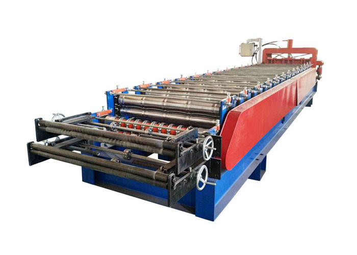 Customized Steel Tile Double Layer Roll Forming Machine With Long Life Time