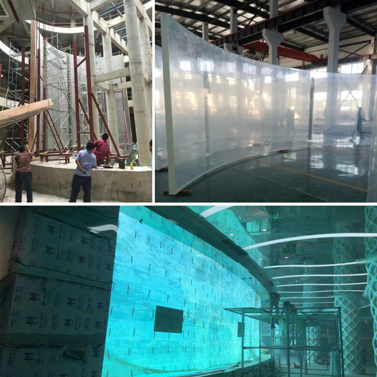 Various Shapes Fiberglass Above Ground Acrylic Swimming Pool with Moulding Processing