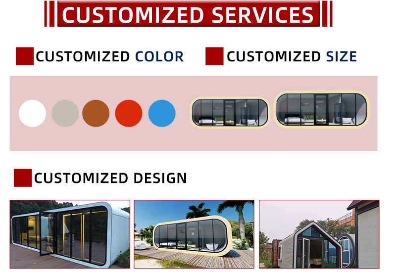 OEM/ODM Customized Color Apple Cabin for Hotel Restaurant and Portable Board Room