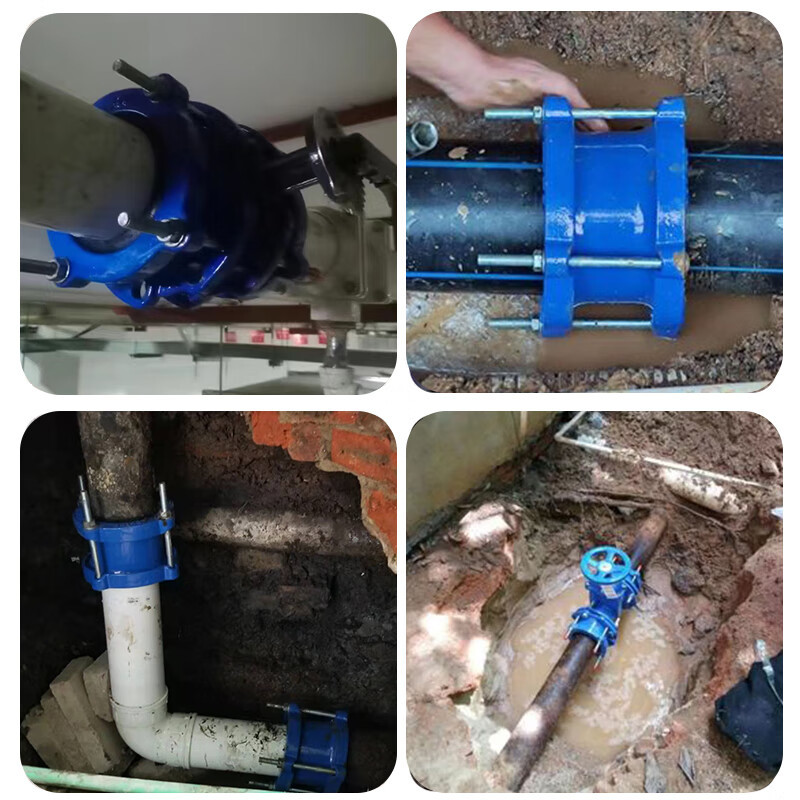 Multi Model Ductile Iron Orthopedic Pipe Universal Gibault Joint PVC/PE Pipe