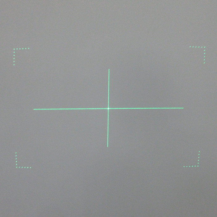 46.2° 650nm Red Laser Module With Crossed Point Rectangle 3V Laser Diode Module