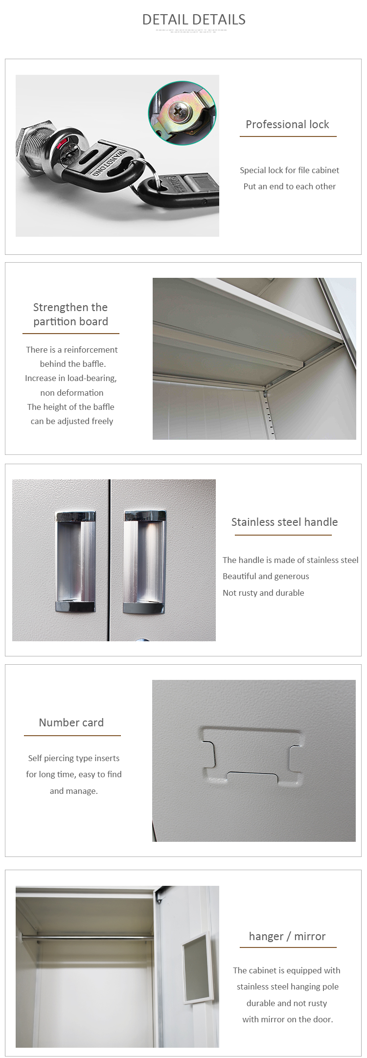 2 Glass Doors 3 Steel Doors Metal Storage Locker For File And Clothes