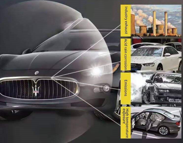 Gloss Black TPU Self Healing Car Paint Protection Films Stain Resistant
