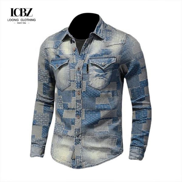 2022 Unique Design Spring Fashion Men's Retro Flower Shirt Casual Style Dress