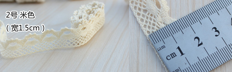Long Vintage Cotton White Crochet Scallop Pattern Lace Trim DIY Embroidered Sewing Stretch