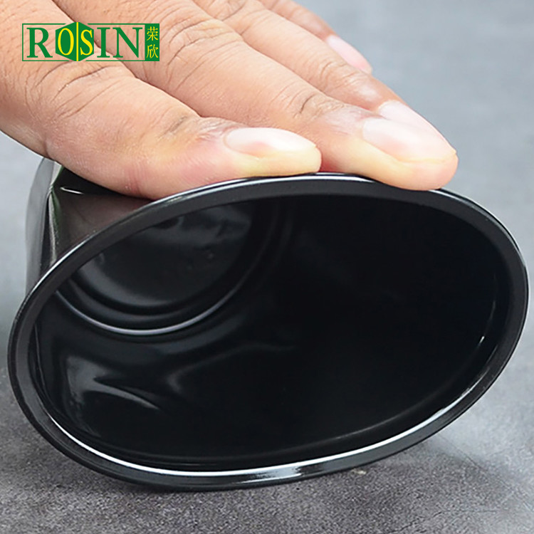Black PP Disposable Sauce Container Food Grade High Transparency With Lids