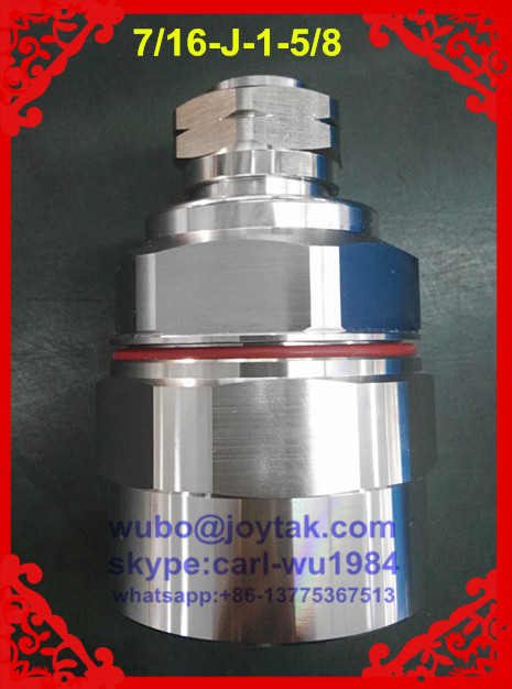 DIN 7/16 male connector clamp type for 1-5/8 leaking cable export to US market all brass