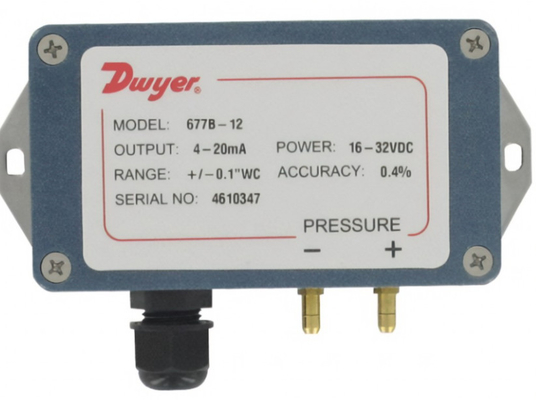 Dwyer 677B-12 Differential Pressure Transmitter 100 Bar