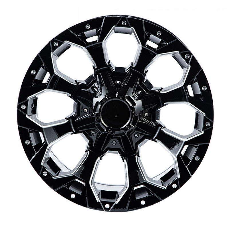 forged wheel 17 18 19 inch Matte black and machine face off road wheels forged 5x114.3 for jeep
