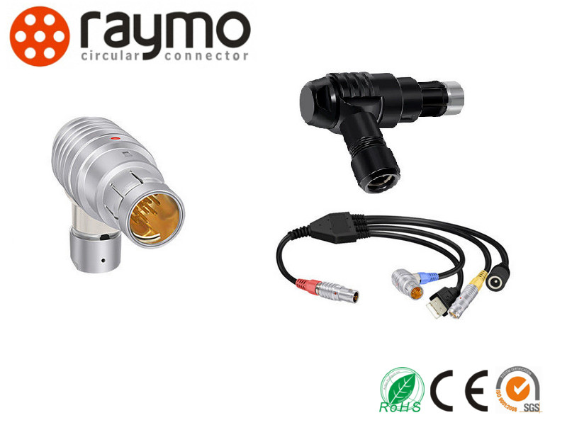 IP68 4 Pin PPS PEEK Right Angle Connector Fischer WSO 102 A053