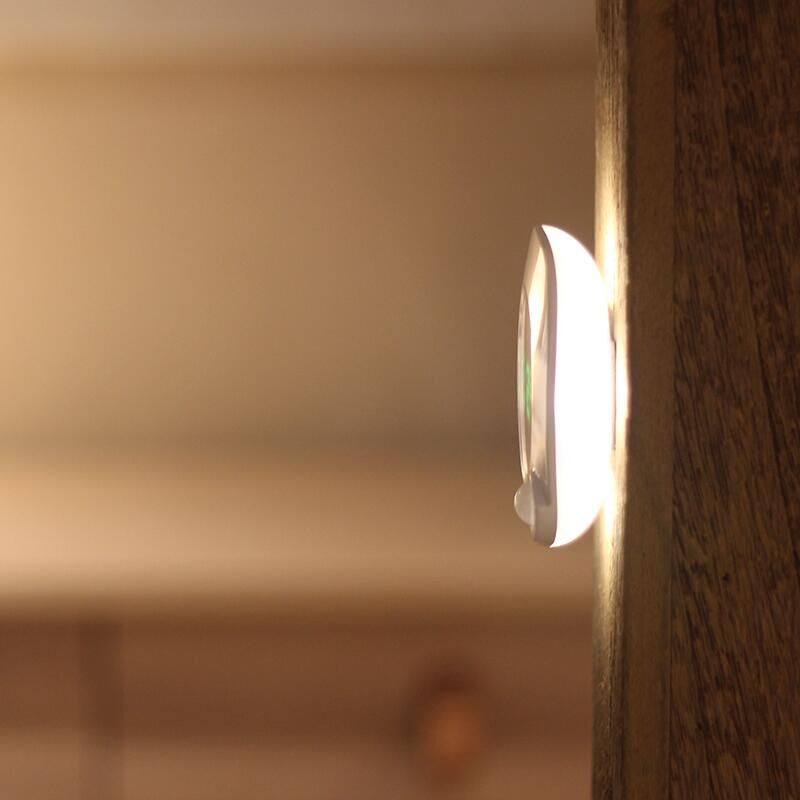 600MAH 0.3W USB Rechargeable Motion Sensor Light Digital Display Time Clock Magnet Attach