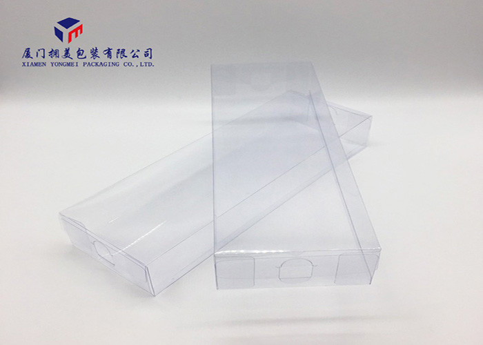Super Clear PVC Packaging Boxes Environmental Friendly Materials Two Ends Open