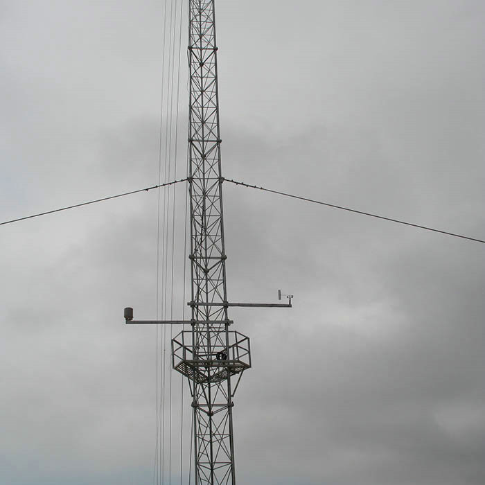 30 Years Life Time Q235B 180KM/H Guyed Wire Tower