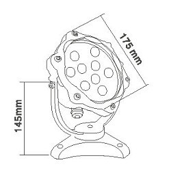 underwater lights for swimming pool or fountain LED lighting waterproof IP68 supplier