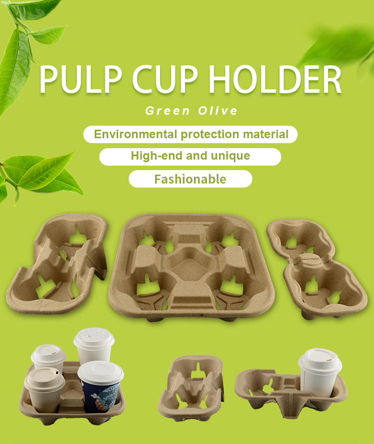 8 12 16 20 32oz Clip On Degradable Takeaway Coffee Cup Carrier