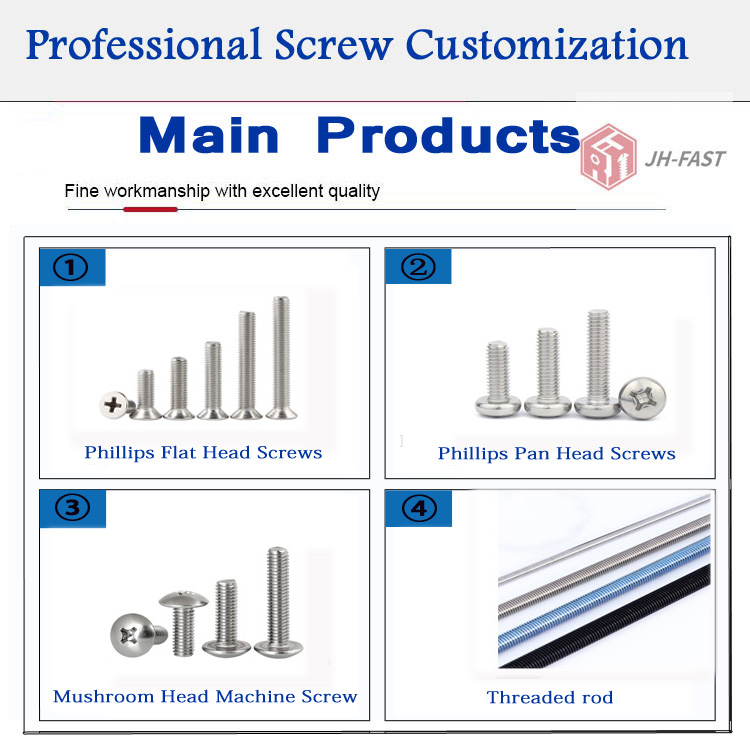 DIN 965 SS304 Stainless steel Cross Countersunk Flat Head Screw