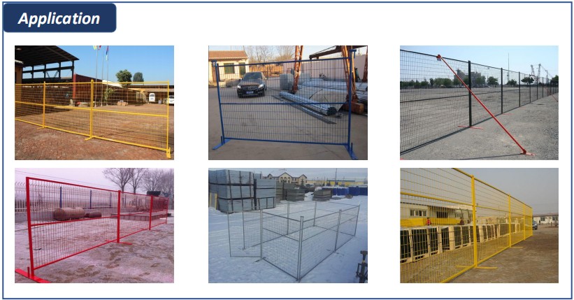 Canada Event Temporary Fence Hire Imported 6'x10' construction fencing panels mesh 2"x4"x8 ga wire coated RAL3004