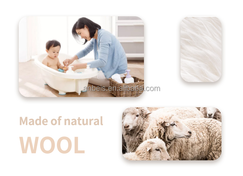 Customized Wood Baby Brush Set With Soft Bristles Natural Goat Hair 4Pcs