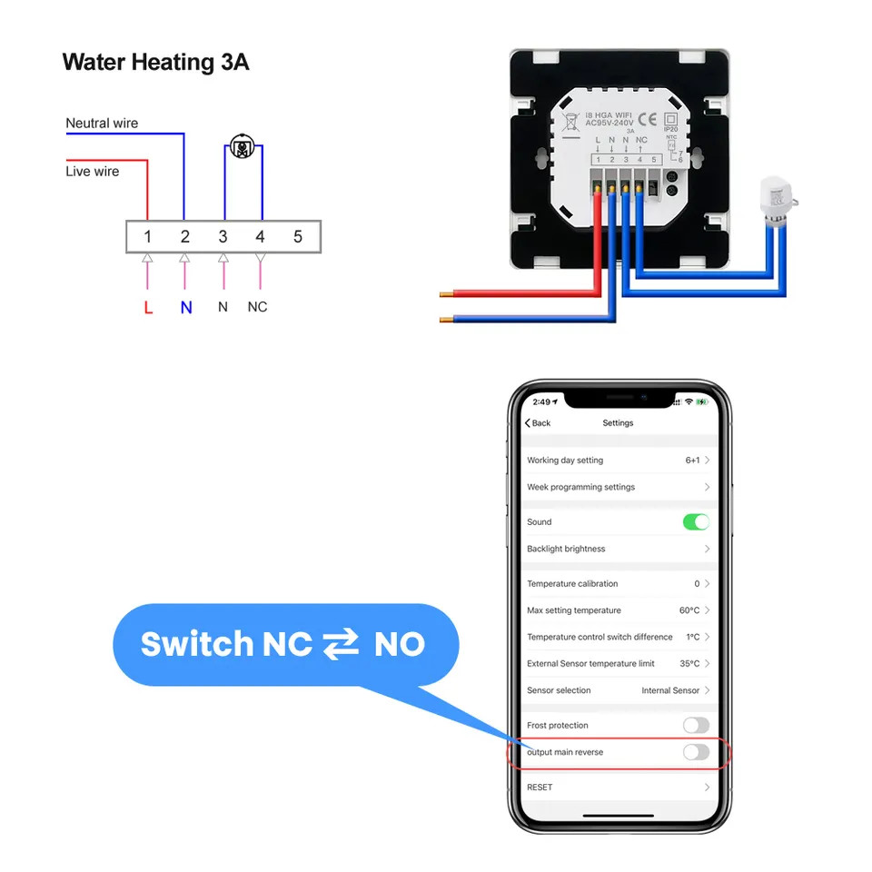 Smart Digital Wifi Wireless Thermostat App Control Smart Home For Boiler Heating