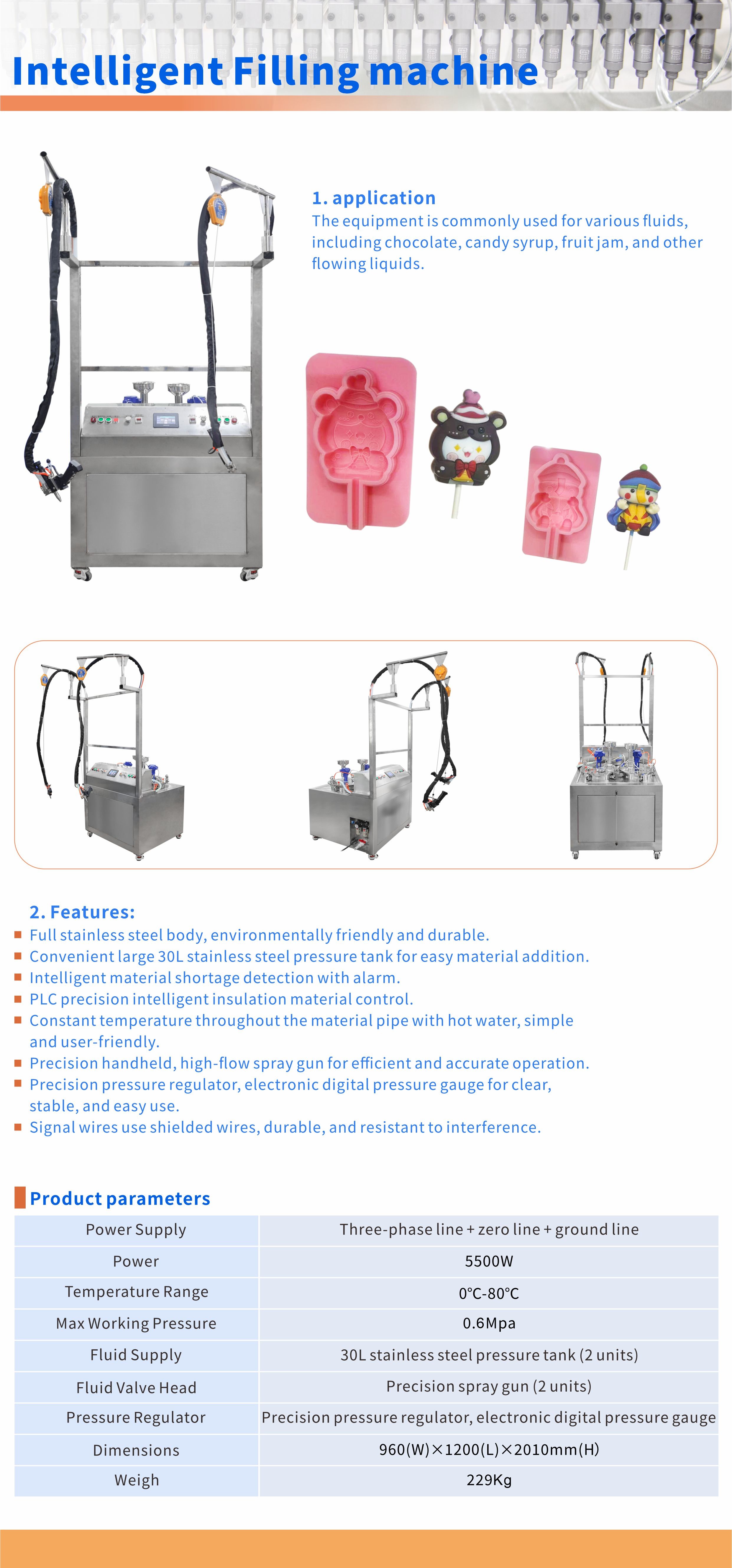 Stainless Steel Manual Chocolate Decorating Machine Candy Making Machine