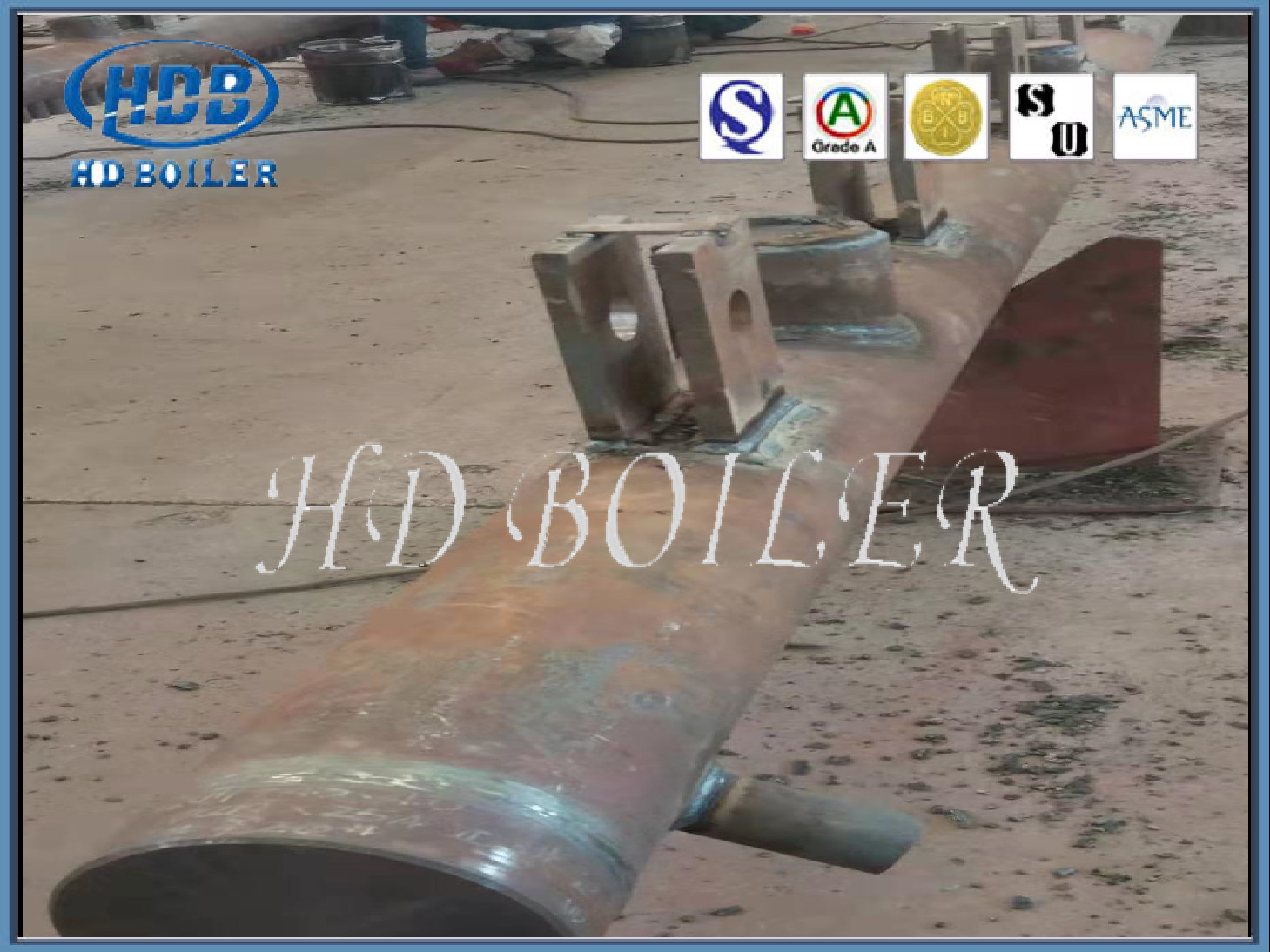 High Efficient ASME Alloy Steel Boiler Manifold Header With Pipe Header Cover