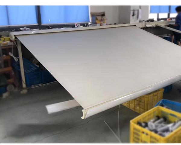 Motorized retractable Outdoor Full Cassette Folding Arm Awning