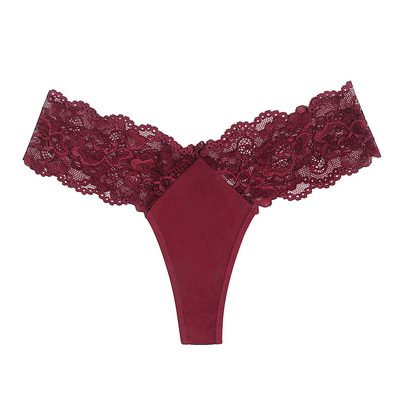 Stretch Lace Hipster Panties Underwear Thong Pink Girl'S Low Rise Ladies Fashion Sexy Panties