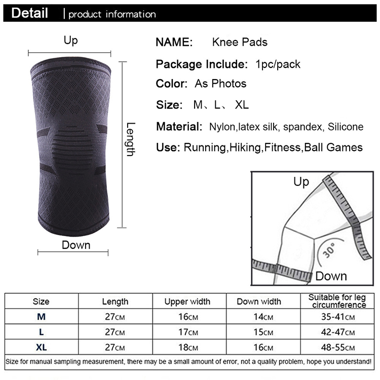 Hot Style Knee Compression Sleeve , knee Sleeve For Sport Protection