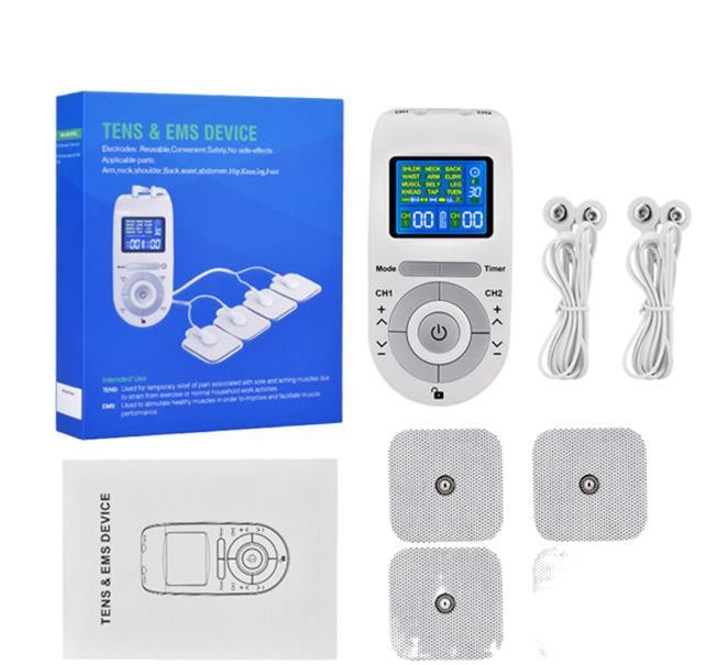 Tens Unit And EMS Muscle Stimulator Machine Includes Pulse Massager