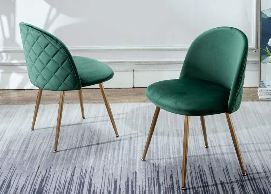Sage Green Upholstered Dining Chairs Comfortable Boucle Upholstered Chair