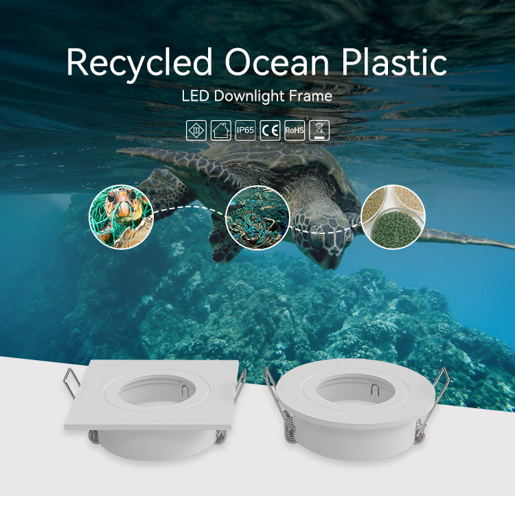 Plastic Ocean Bound Downlight Enclosure IP65 Waterproof MR16 Downlight Housing