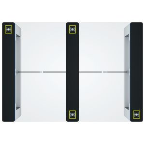 Security Internal Swing Barrier , IP54 Arm Electronic Turnstile Gates