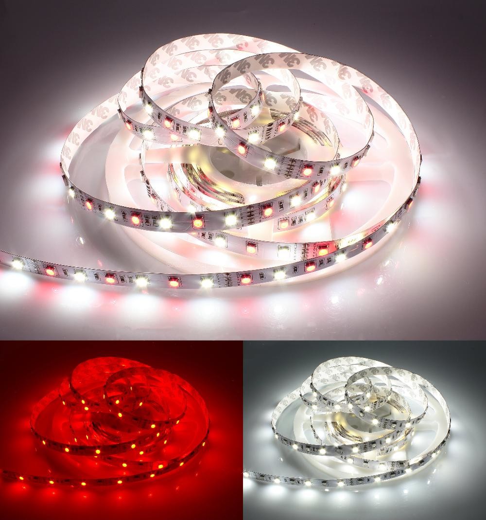 12V 24V 60LEDs/m RGBW LED Strip RGB+W LED Strip RGB+Warm White LED Strip RGB+Cold White LED Strip