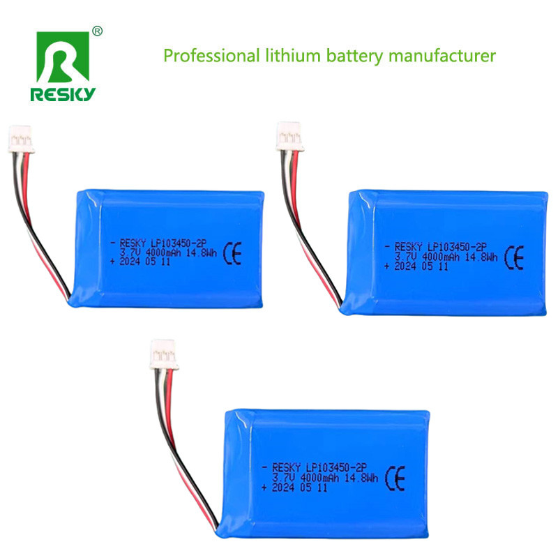 Rechargeable Li Polymer Battery Pack 103450 1s2p 3.7V 4000mAh