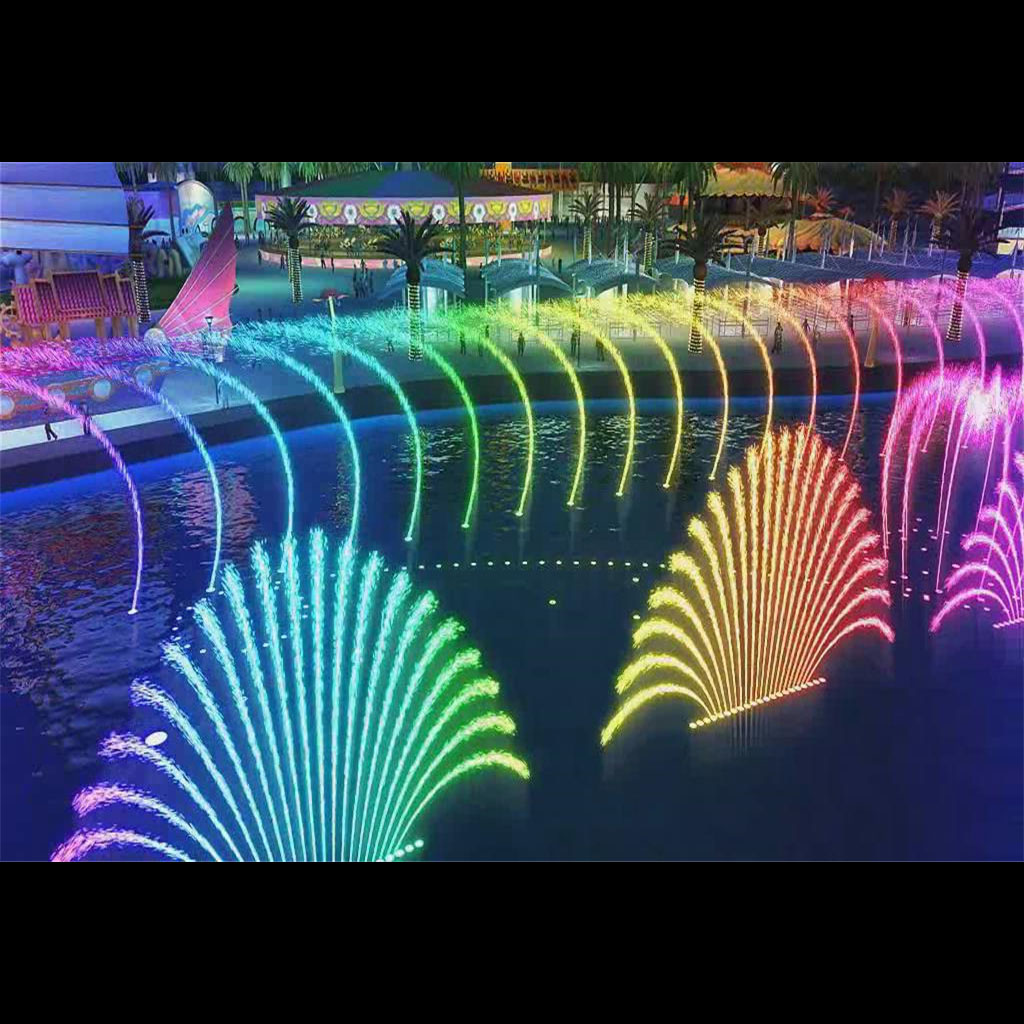 ater fountain with led lights