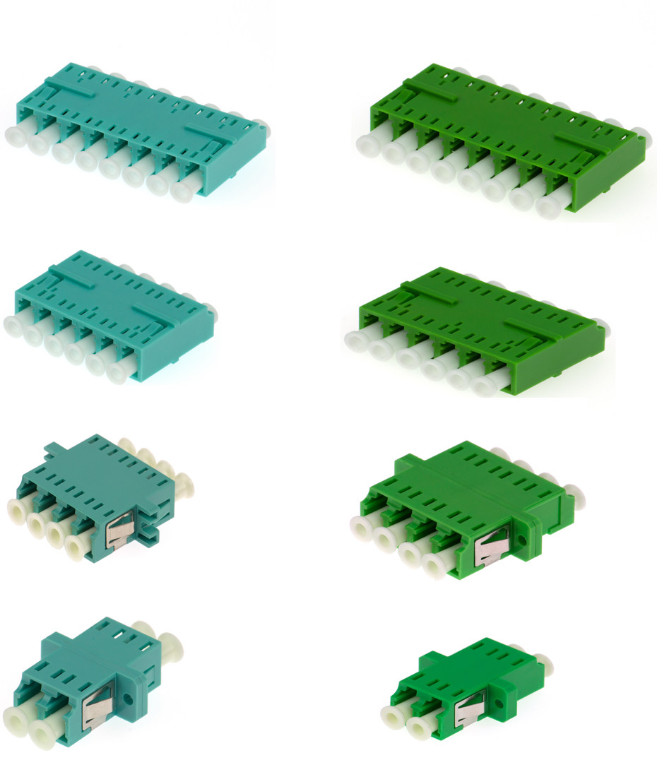 LC SC FC ST MU MTRJ MPO Simplex Duplex Quad Singlemode Multimode OM3 OM4 Fiber Optic Adapter